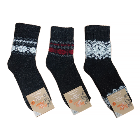 Женские шерстяные носки с орнаментом арт. 158