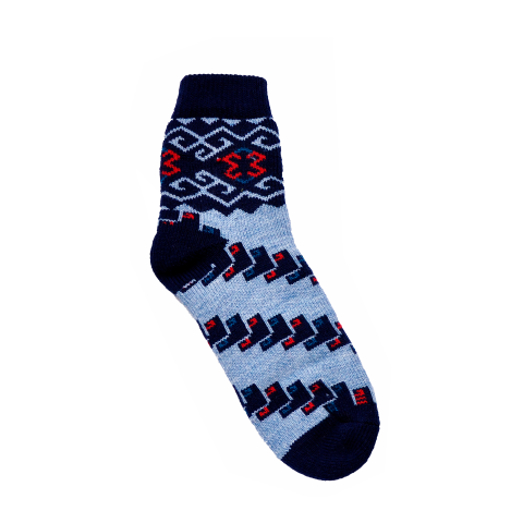 Шерстяные носки серия "КАРПАТКИ" рис. Орнамент