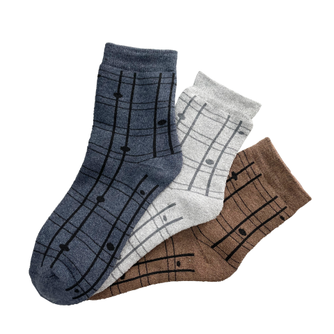 Носки махровые с рисунком "Геометрия" арт. 253