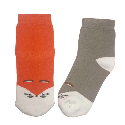 Махровые детские зимние носки микс цветов в упаковке "Лисички" Арт 350