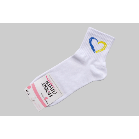 Носки женские патриотические "Сердце"